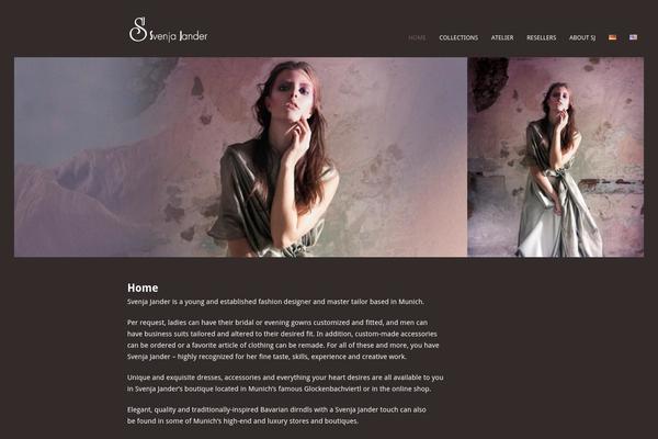 svenjajander.com site used Hudsonwp