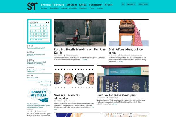 Site using Custom-event-calendar plugin