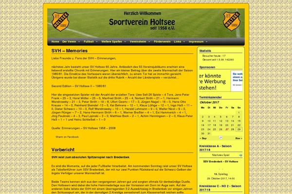 Site using TablePress plugin