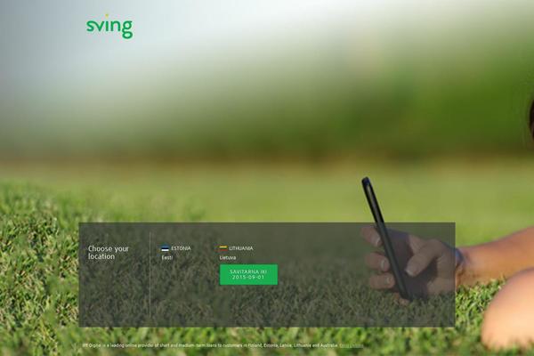 sving.com site used Sving-landing