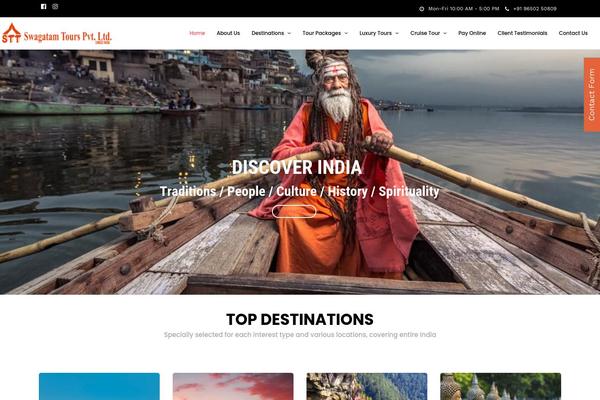 Grandtour theme site design template sample
