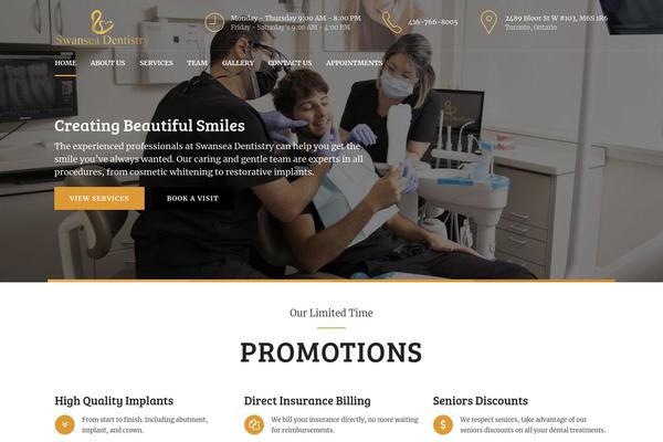 swanseadentistry.com site used Themeforest