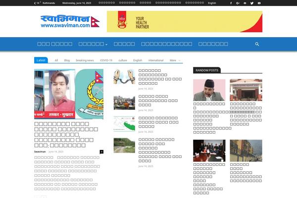 Newspaper Child theme site design template sample