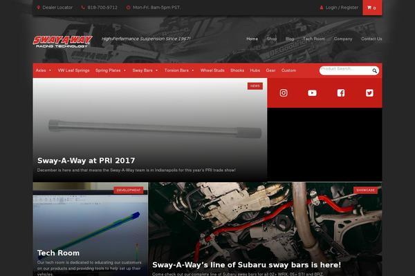swayaway.com site used Saw-theme