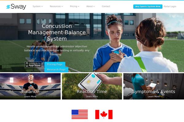 Sway website example screenshot