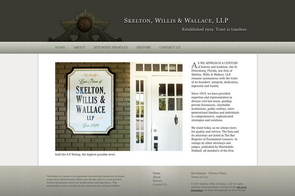 Starkers theme site design template sample