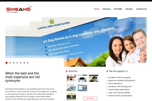 sweans.org site used Sweans