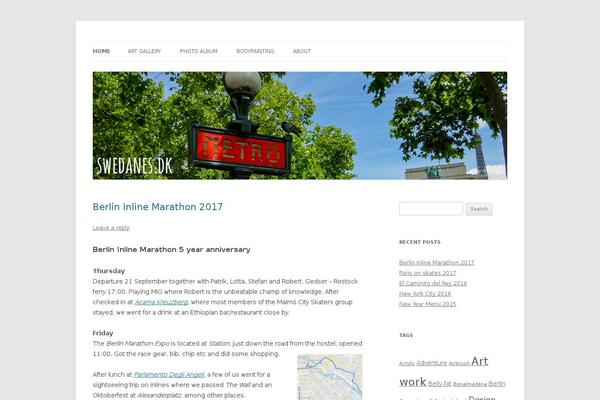 Site using 3D Tag Cloud plugin
