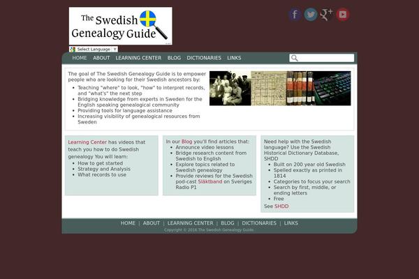 swedishgenealogyguide.com site used Pep
