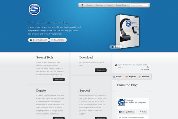 MyProduct theme site design template sample
