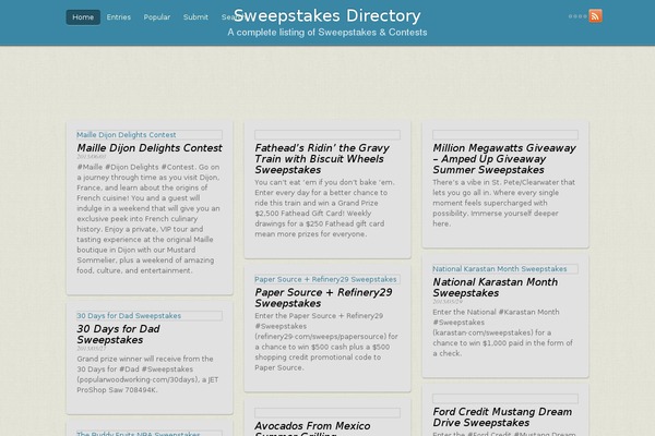 Pinboard theme site design template sample