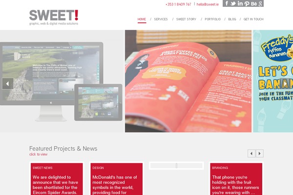 sweet.ie site used Sweet