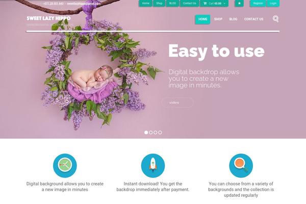 Bookshelf theme site design template sample
