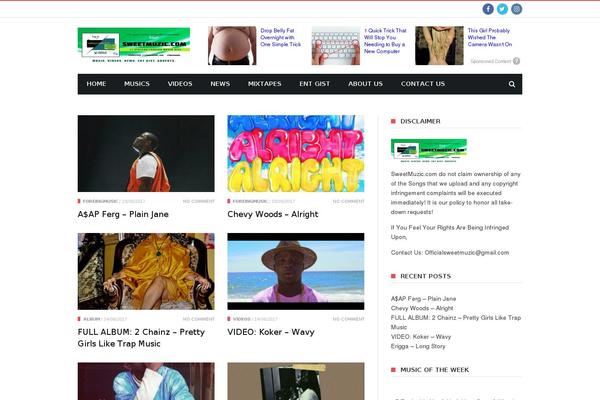 SmartMag theme site design template sample
