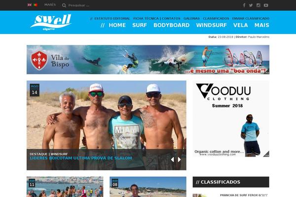 Swell theme site design template sample
