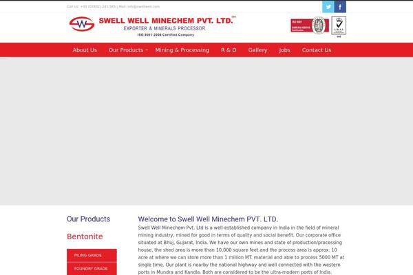 Industrial theme site design template sample