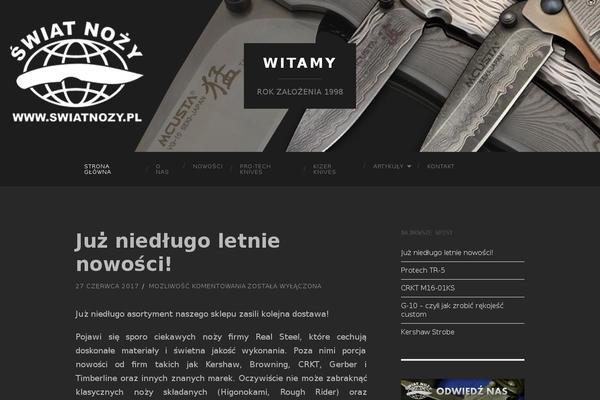 Hemingway theme site design template sample