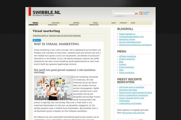 Serious Blogger theme site design template sample
