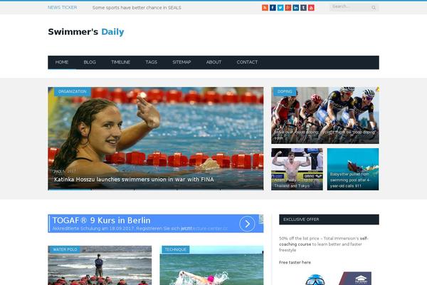 swimmersdaily.com site used SmartMag