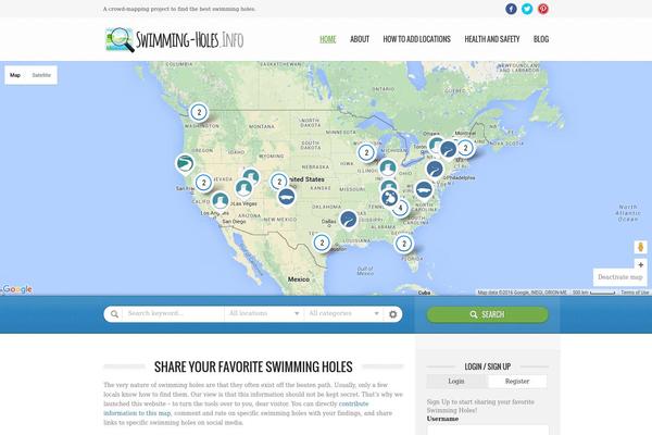 Directory theme site design template sample