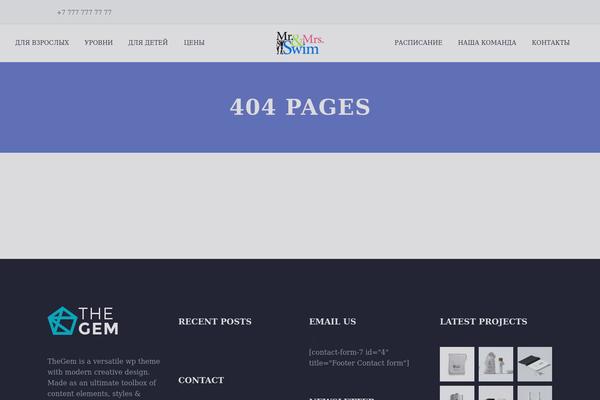 Thegem-child theme site design template sample