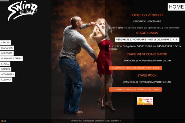Dance-studio theme site design template sample