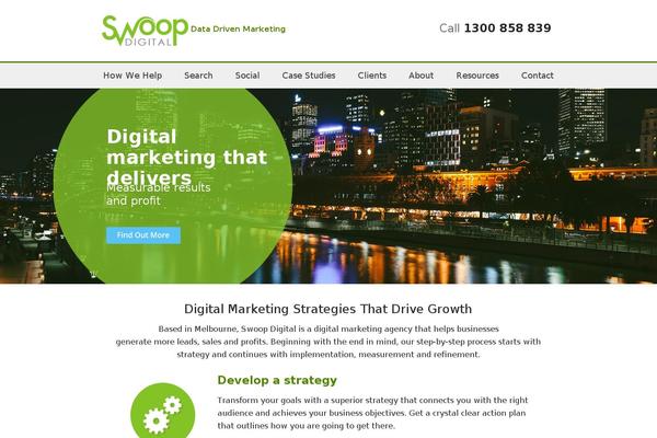 Swoop theme site design template sample