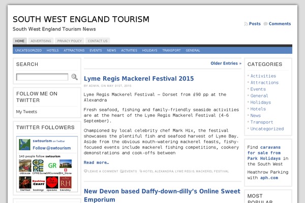 swtourism.org.uk site used LightBlogify