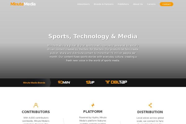 Min theme site design template sample