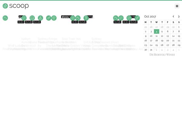 Scoop theme site design template sample
