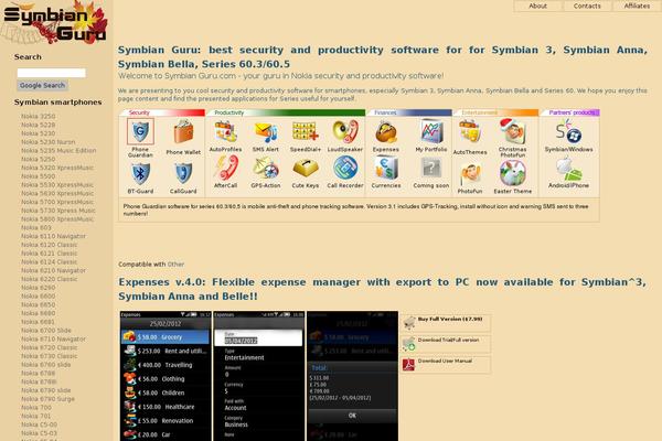 symbianguru.com site used Freshwp