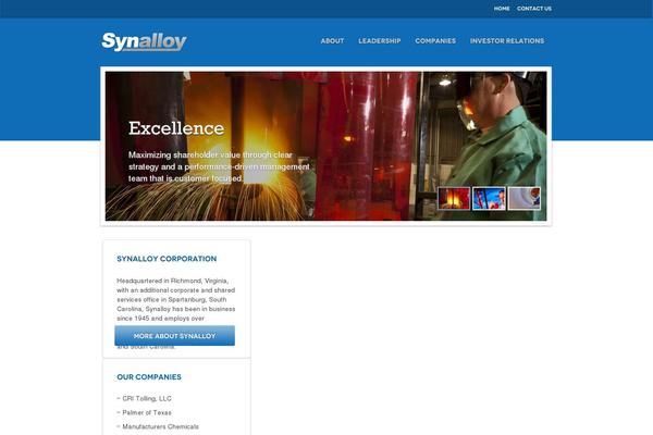 synalloy.com site used Synalloy