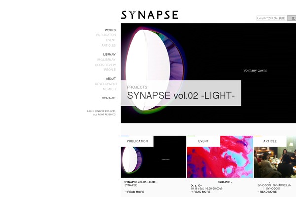 Synapse theme site design template sample
