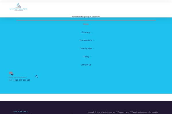 Nanosoft theme site design template sample