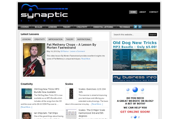 Magazine theme site design template sample