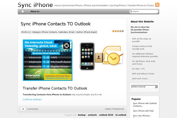 iBlog theme site design template sample
