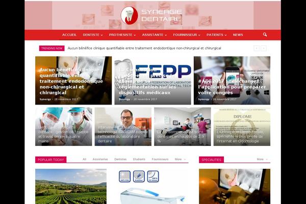 Newspaper theme site design template sample