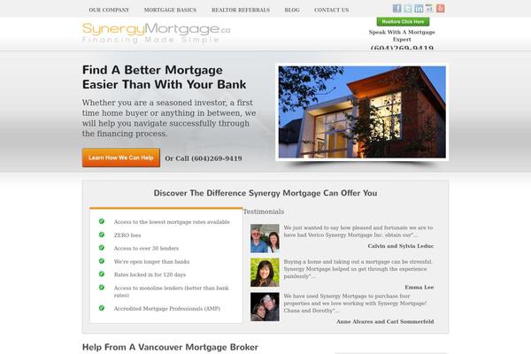 synergymortgage.ca site used Porto Child