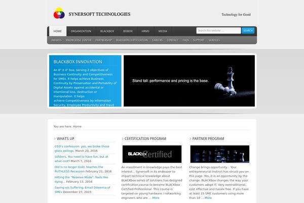 Site using Add-search-to-menu plugin