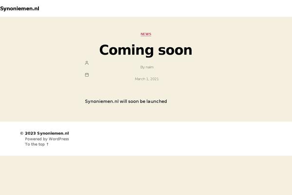 Twenty Twenty theme site design template sample