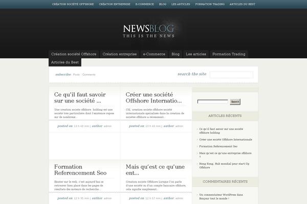 eNews theme site design template sample