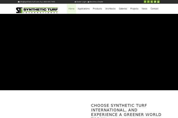 synthetic-turf theme websites examples