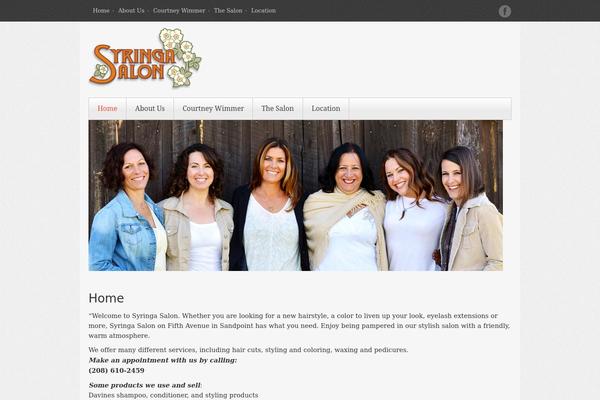 Blossom Spa theme site design template sample