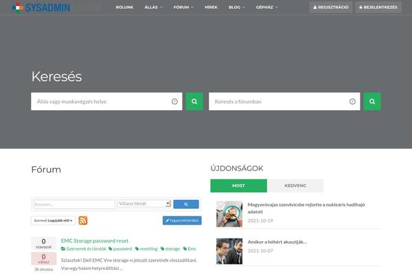 Forum theme site design template sample