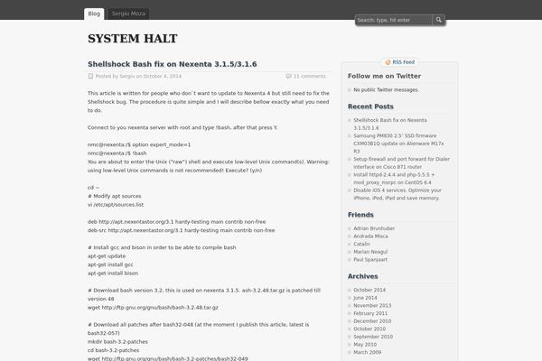 syshalt.net site used Megla