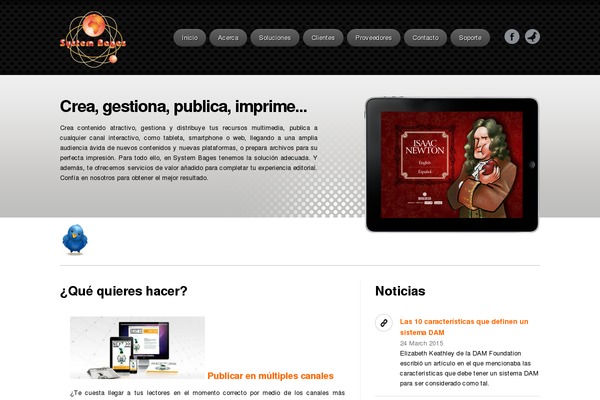 Enlightenment theme site design template sample