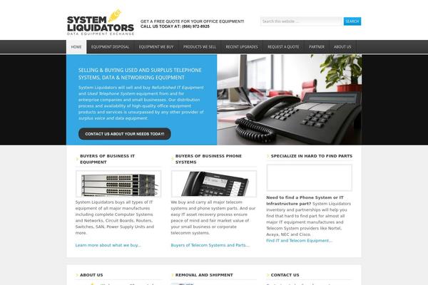 Enterprise theme site design template sample