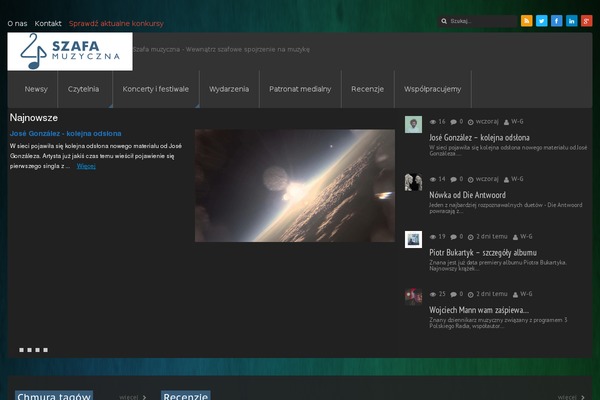 Music theme site design template sample