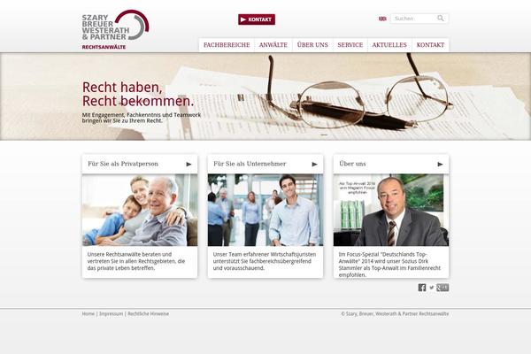 szary.de site used Mastertheme