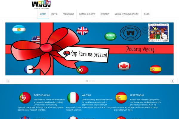 Infinite theme site design template sample
